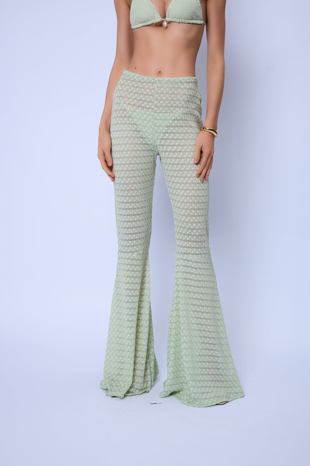 Conjunto Sol Alba Top Biquini + Calcinha + Calça