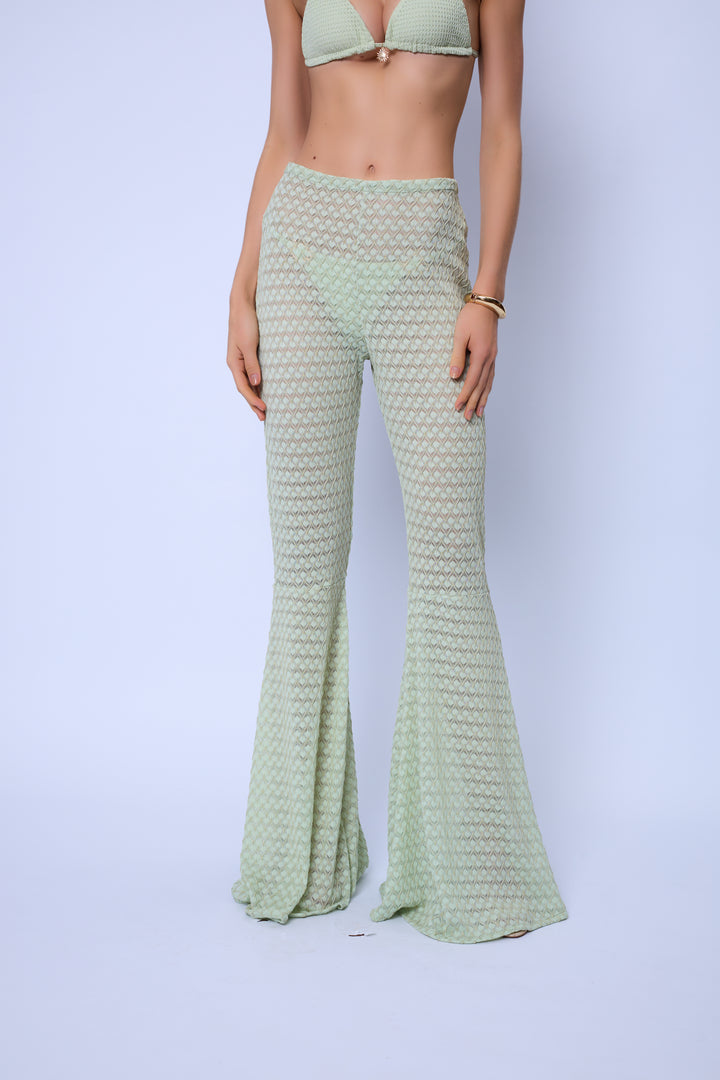 Conjunto Sol Alba Top Biquini + Calcinha + Calça