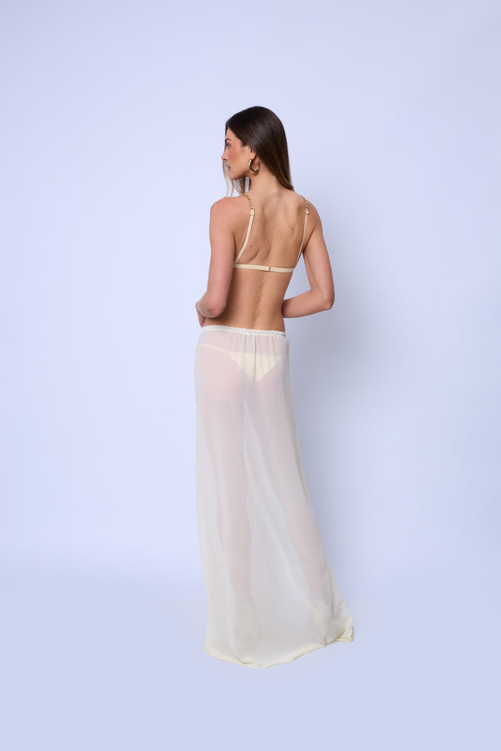 Saia Longa Transparente com Short New York
