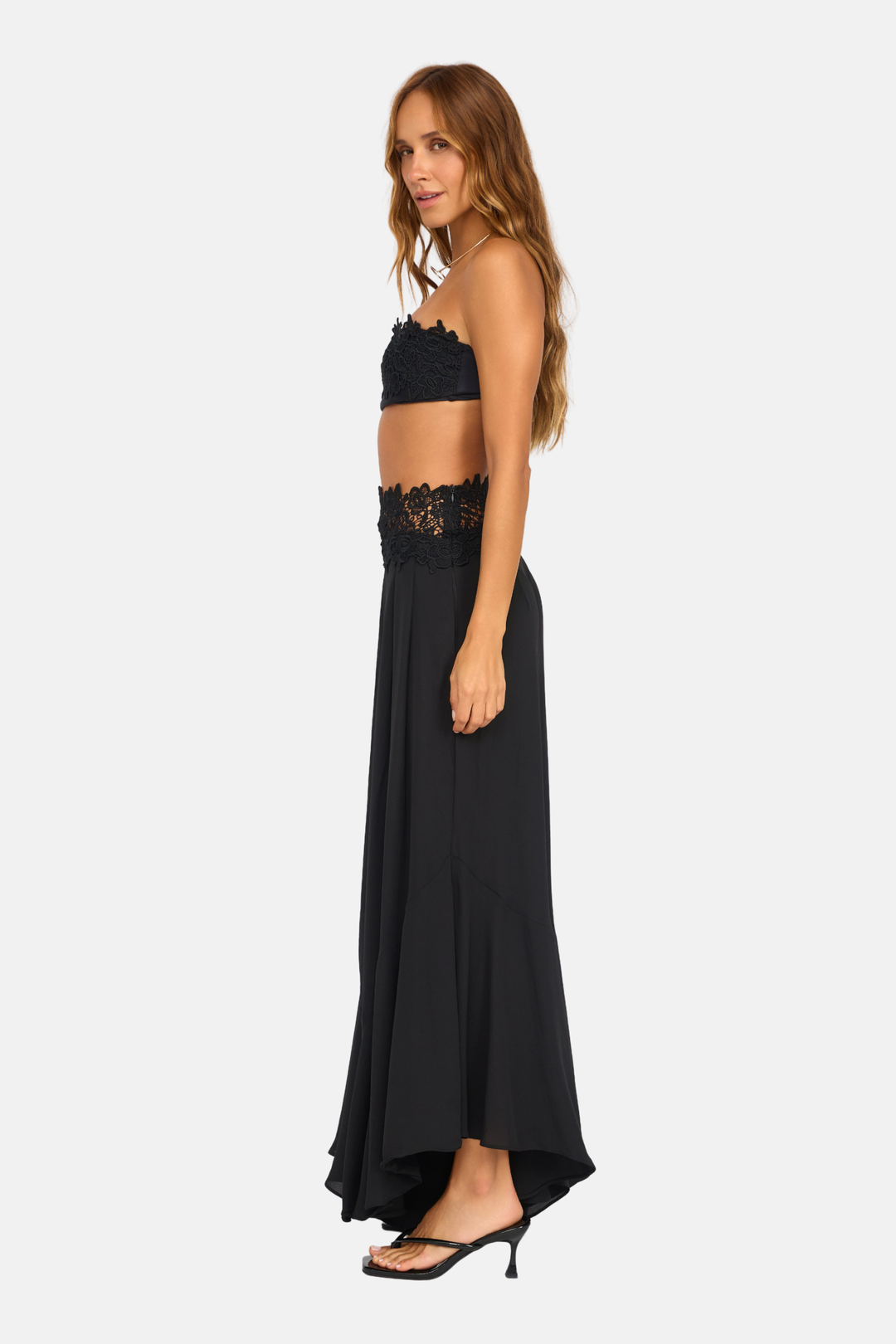 Calça Longa Renda Collab SS