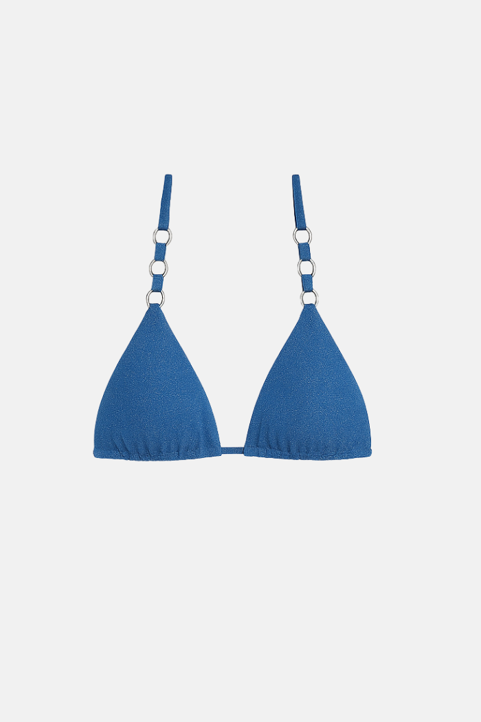 Top Biquíni Cortininha Lurex Argola