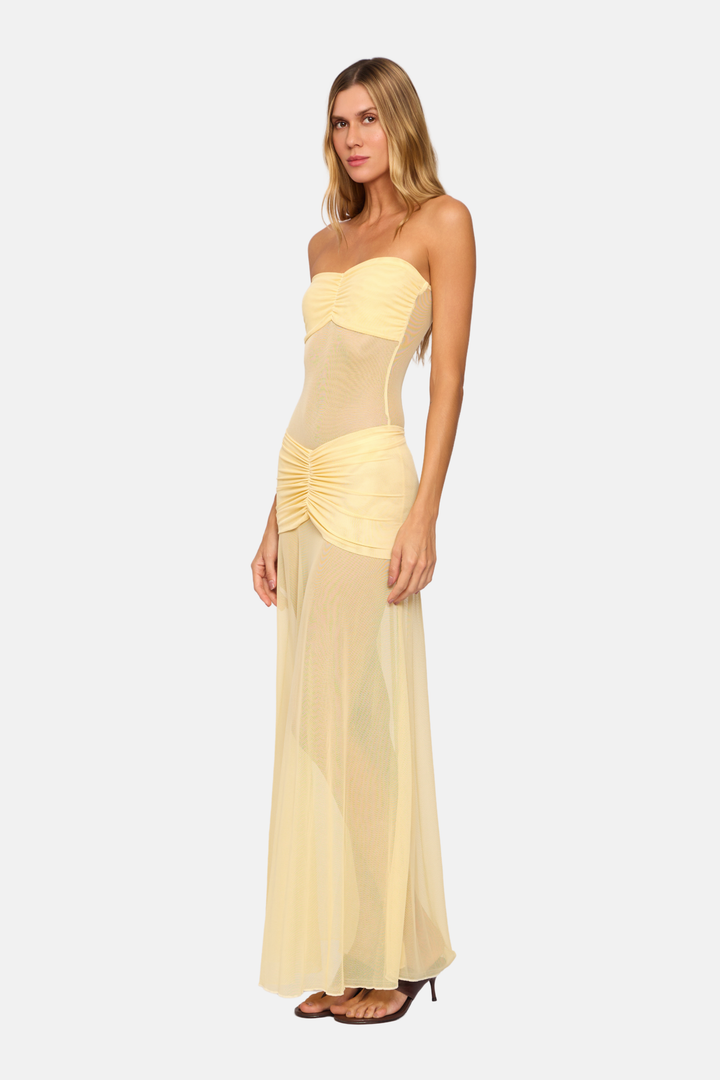 Conjunto Tule St Tropez Amarelo