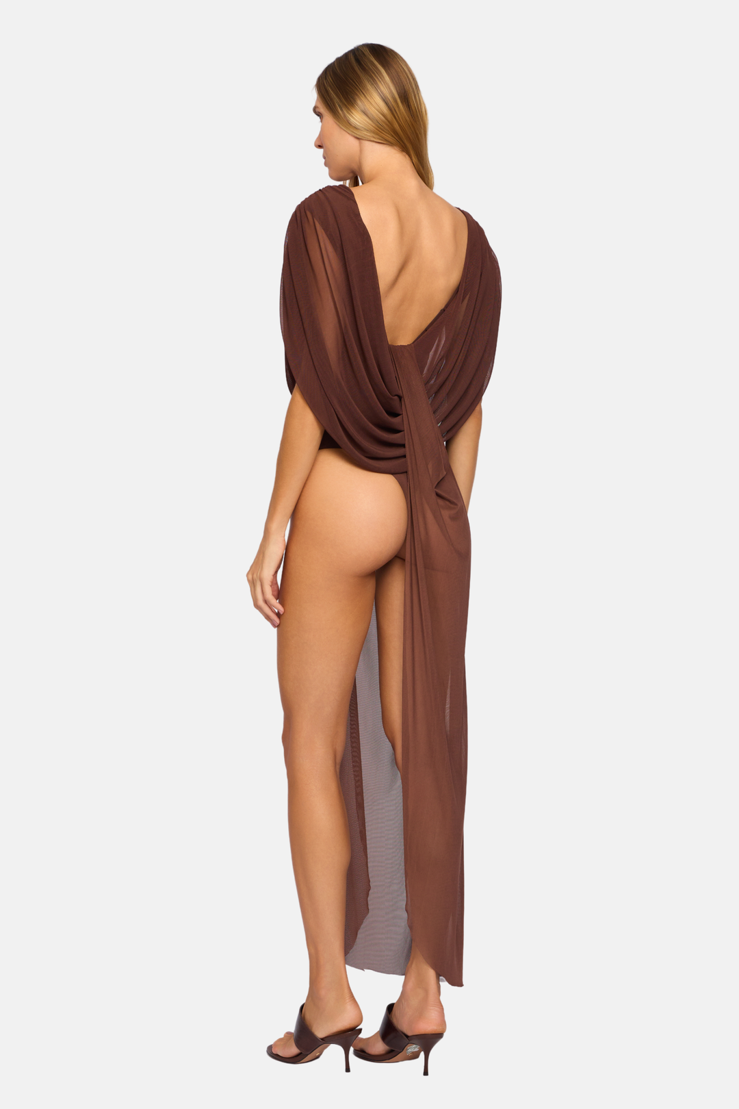Body London Drapeado Com Faixa Tule