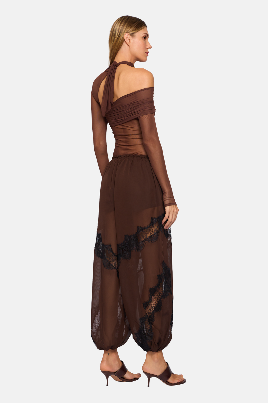 PRÉ-VENDA Calça Aladim Berlim Com Renda Transparente