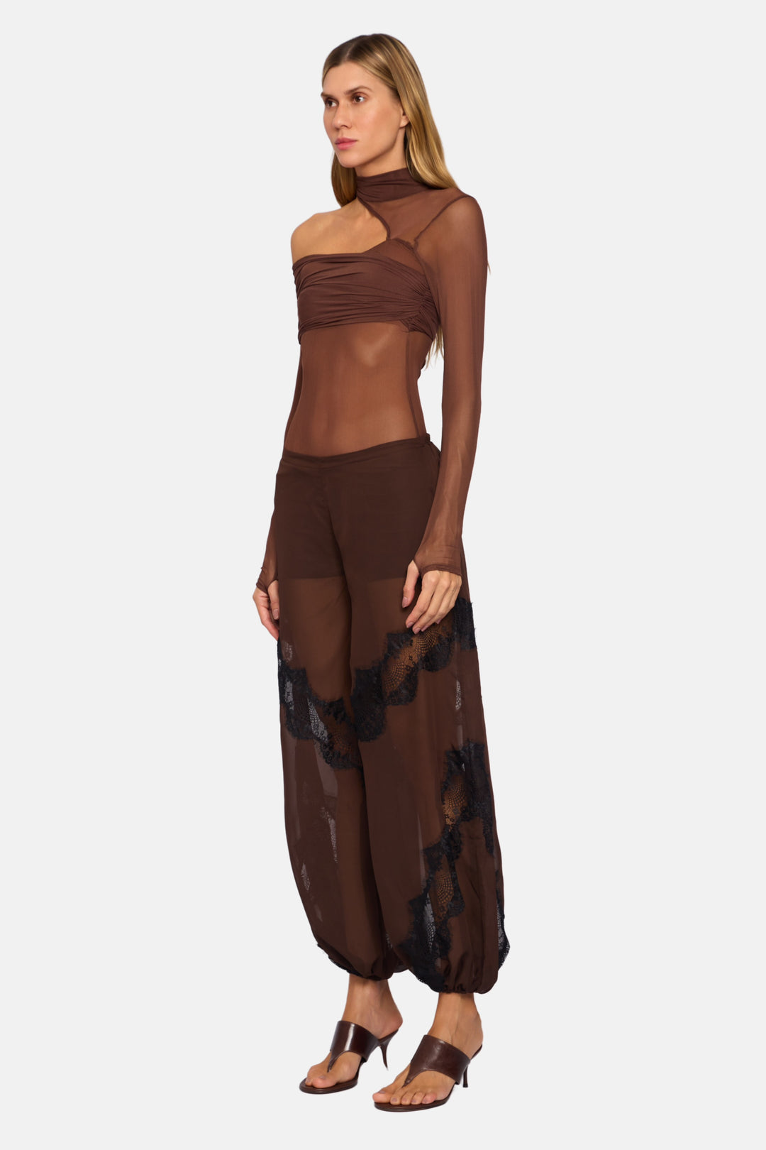 PRÉ-VENDA Calça Aladim Berlim Com Renda Transparente