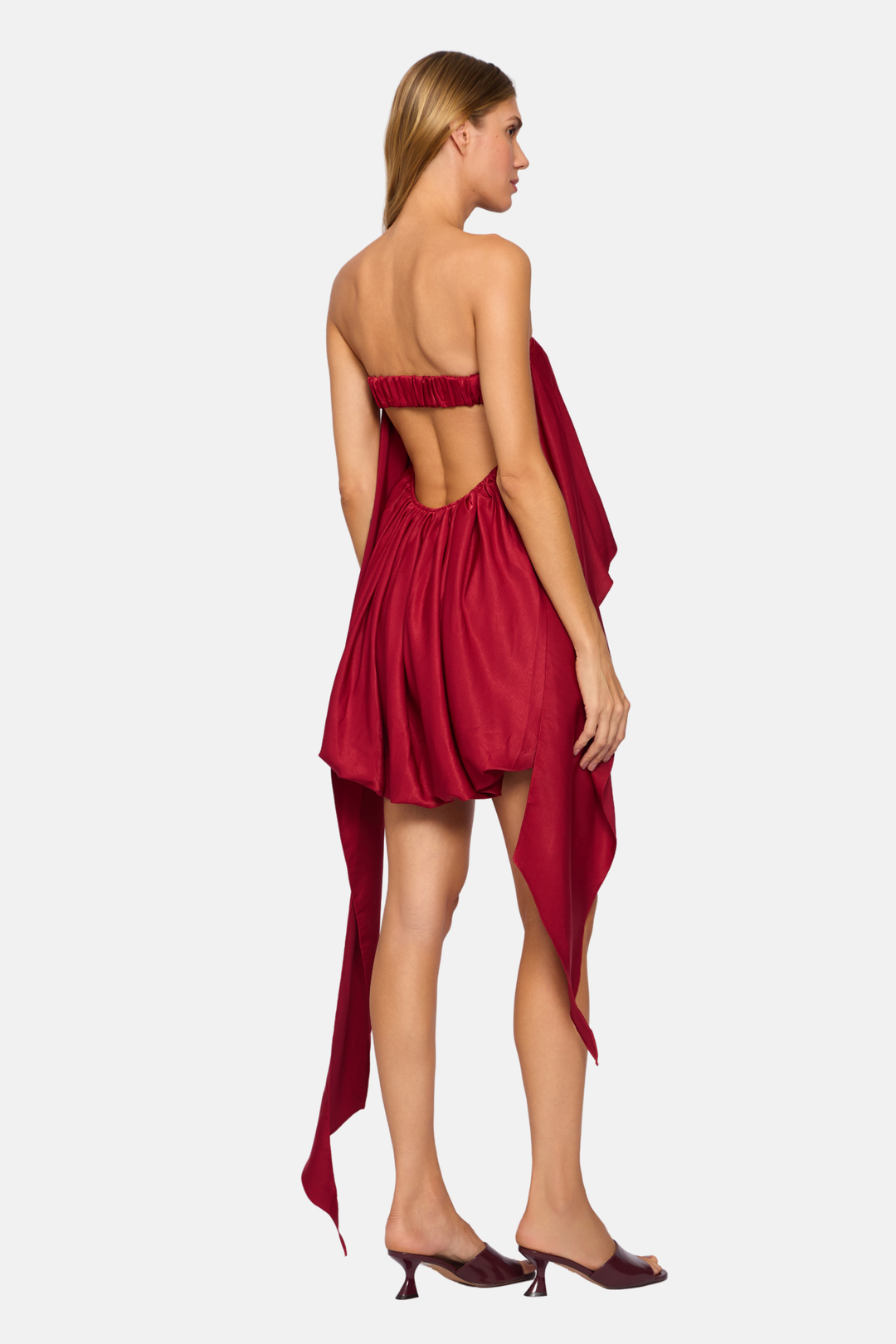 PRÉ-VENDA Vestido Longo Dália Tomara Que Caia Marsala