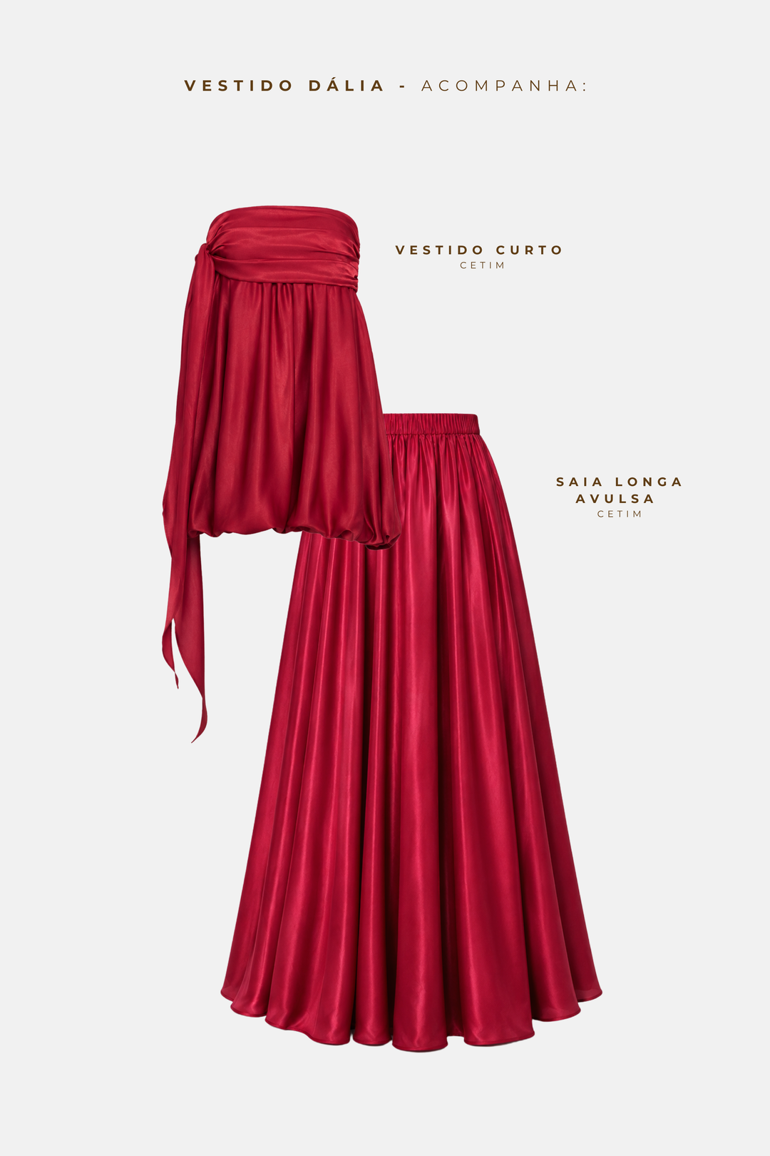 PRÉ-VENDA Vestido Longo Dália Tomara Que Caia Marsala