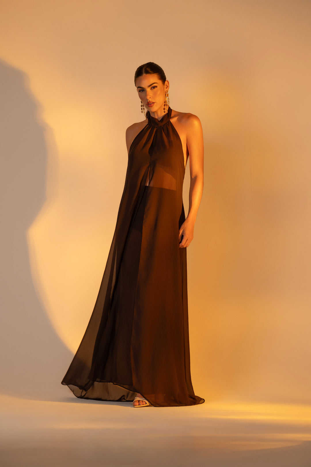 PRÉ-VENDA CAPA LONGA ABERTURA FRONTAL TRANSPARENTE GAIA