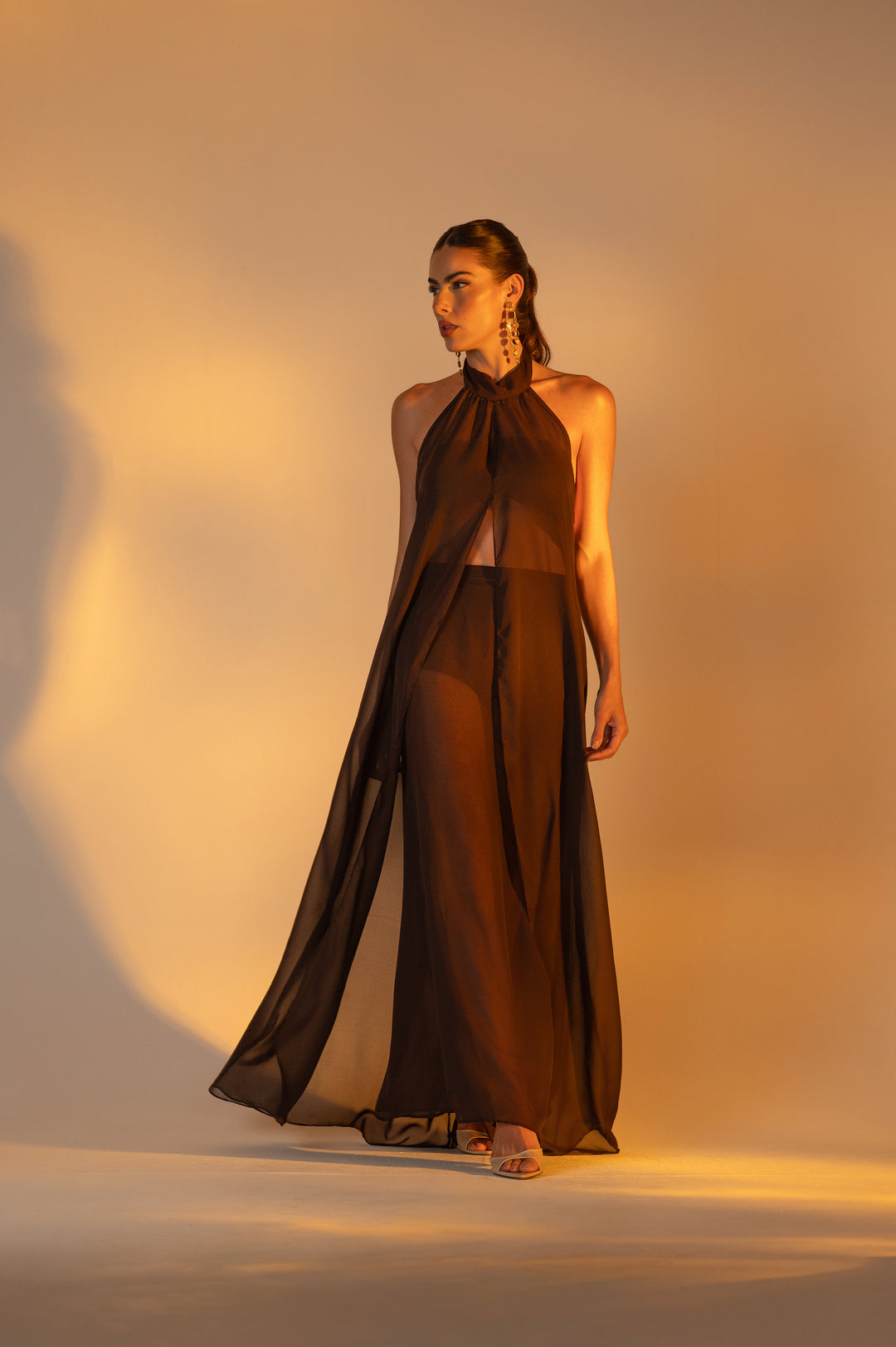 PRÉ-VENDA CAPA LONGA ABERTURA FRONTAL TRANSPARENTE GAIA