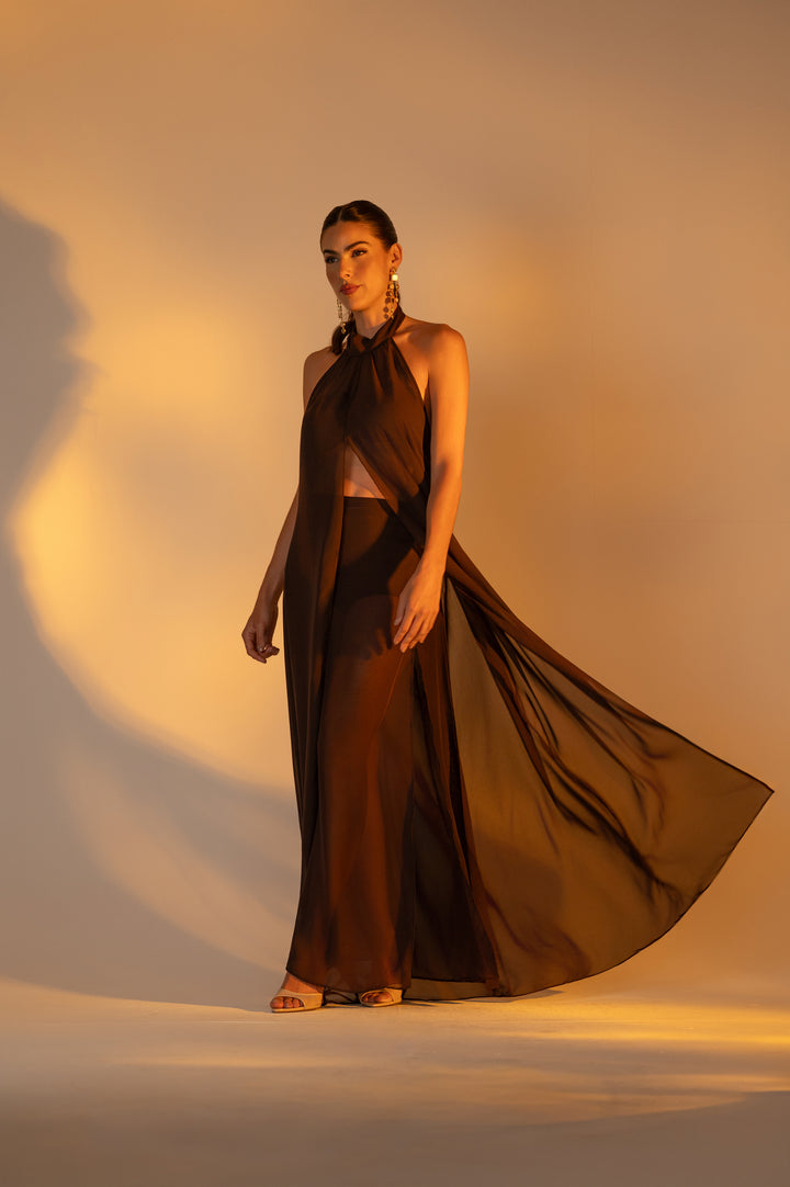 PRÉ-VENDA CAPA LONGA ABERTURA FRONTAL TRANSPARENTE GAIA