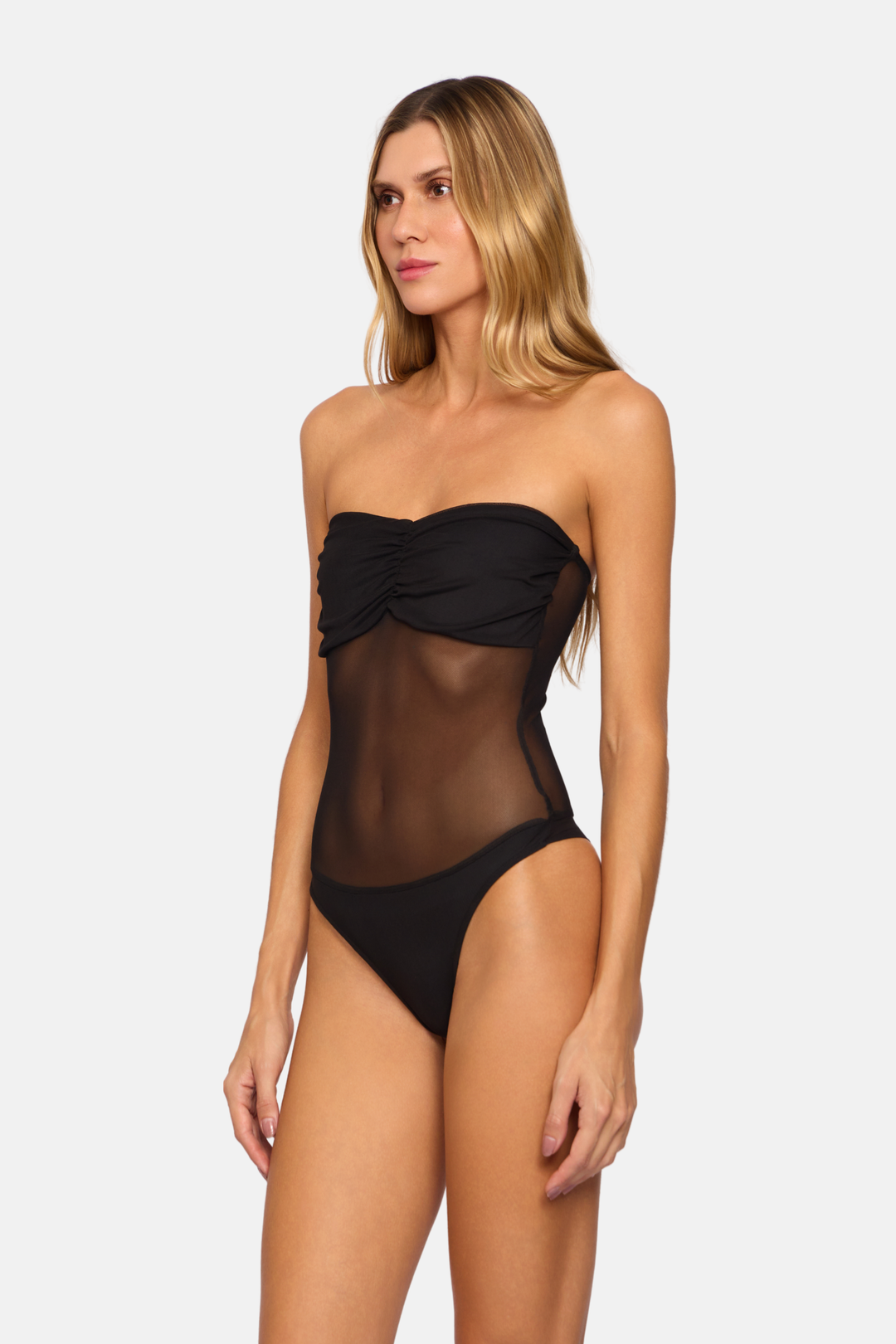 Body Transparente Tule Tomara que Caia St Tropez