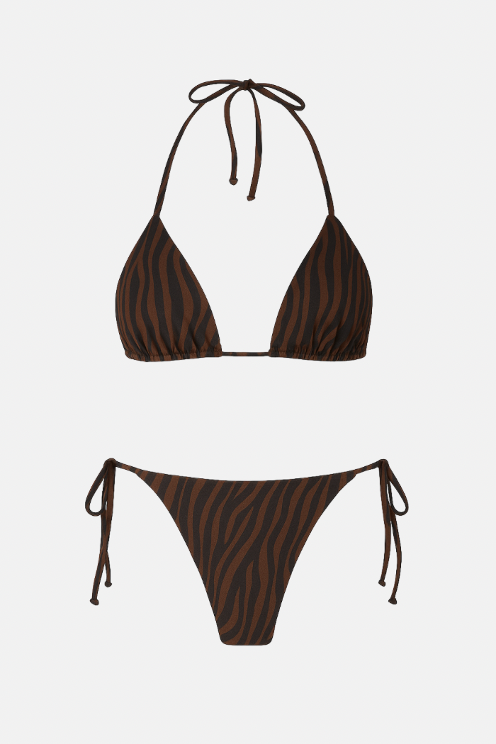 PRÉ VENDA Conjunto Biquíni Lacinho Dupla Face Collab Heavy Marrom