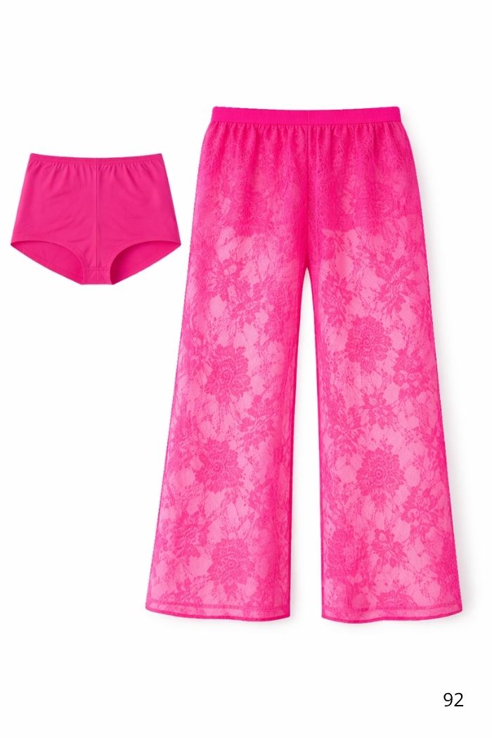 Calça Longa Renda Pantalona