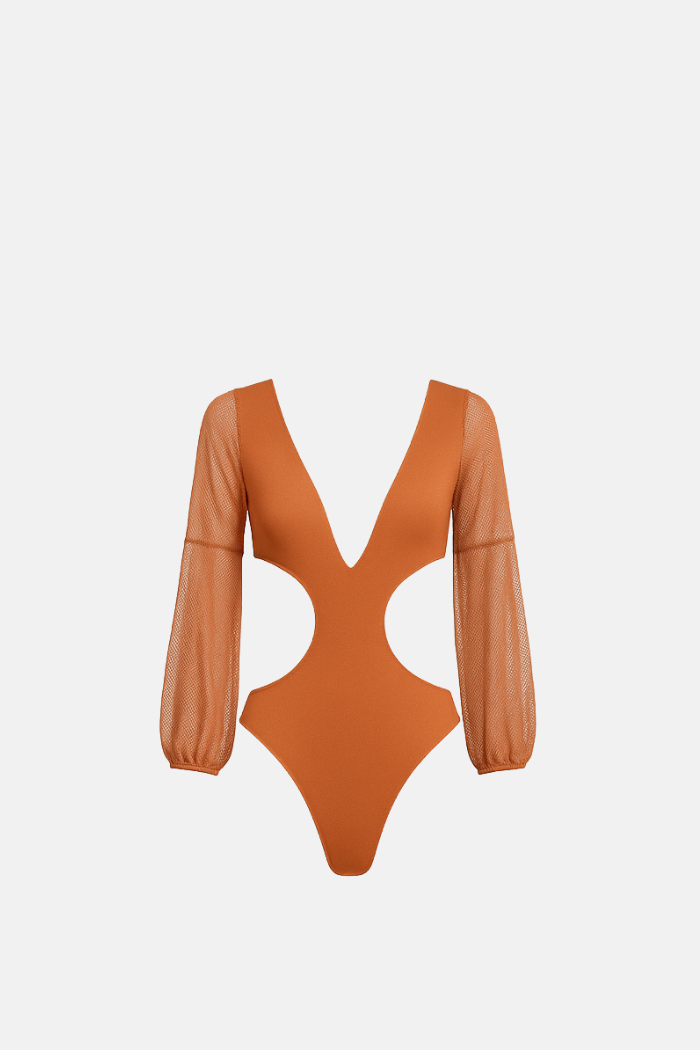 Conjunto Julia Marrom Terracota