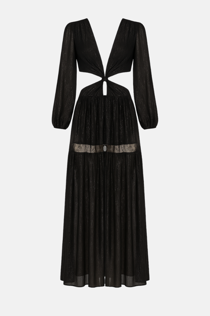 Conjunto Envelope Detalhe Renda Bruna Preto