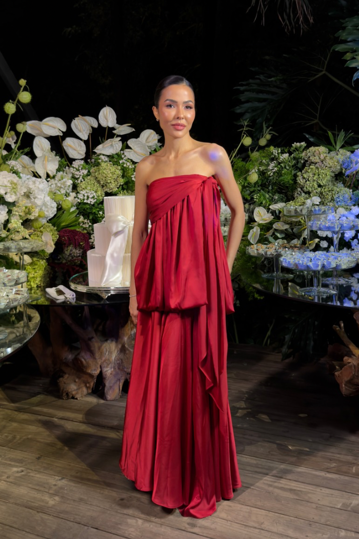 Vestido Longo Dália Tomara Que Caia Marsala
