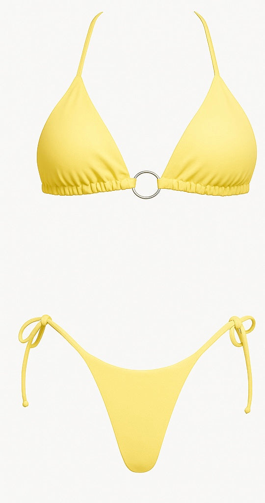 Conjunto Biquíni Argola Basic Amarelo