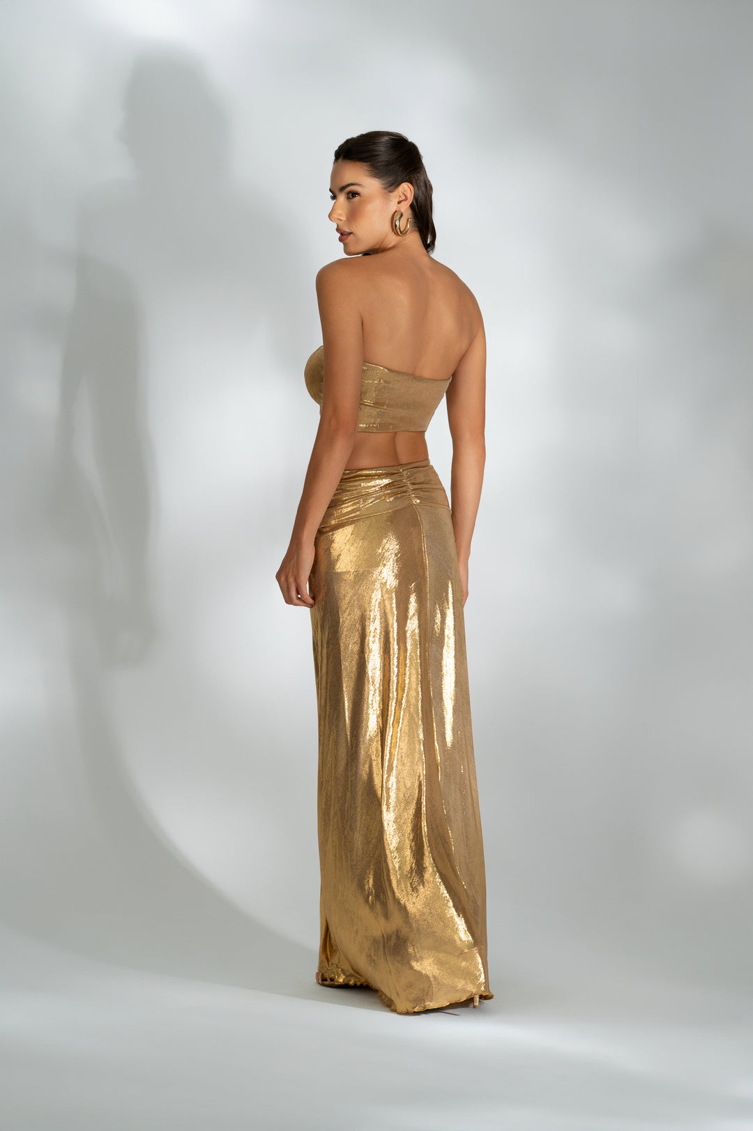 Saia Longa  Metalizado Argola Ocean