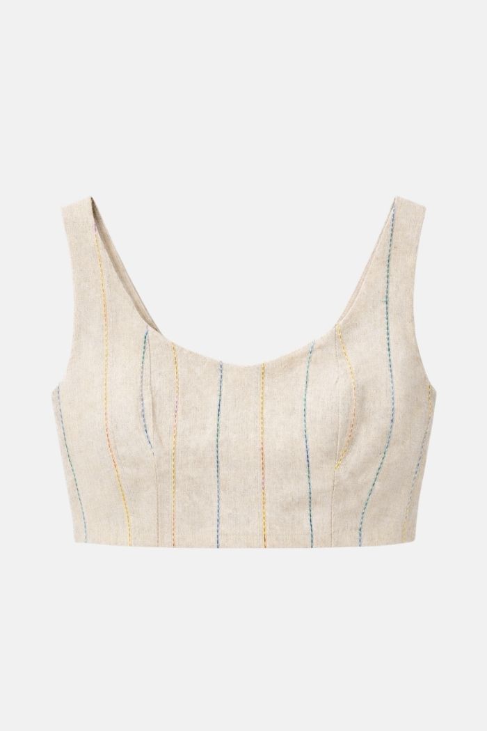 CONJUNTO LINHO NATURAL 4 PEÇAS