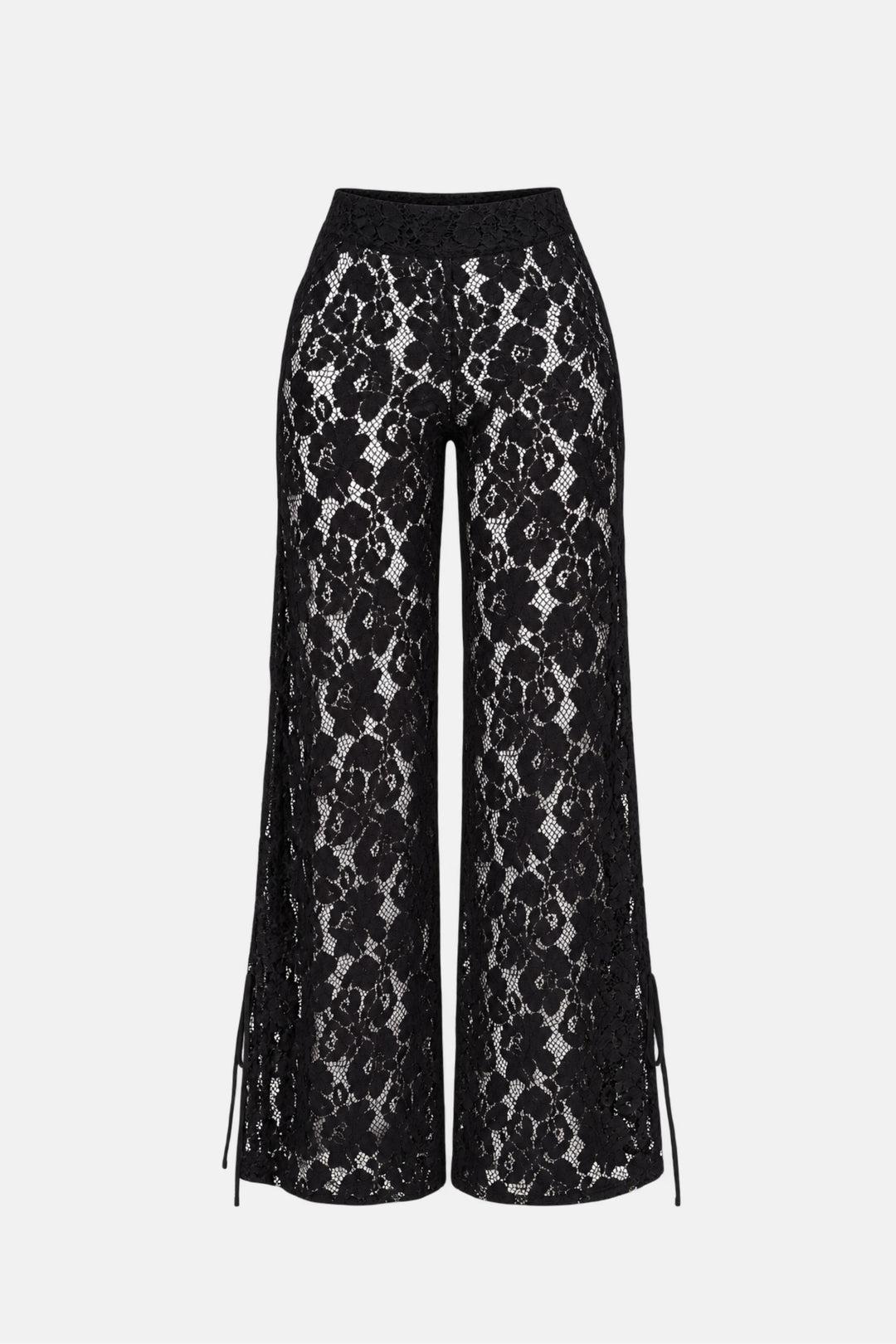 PRÉ-VENDA Calça Longa Renda Guipure Franja