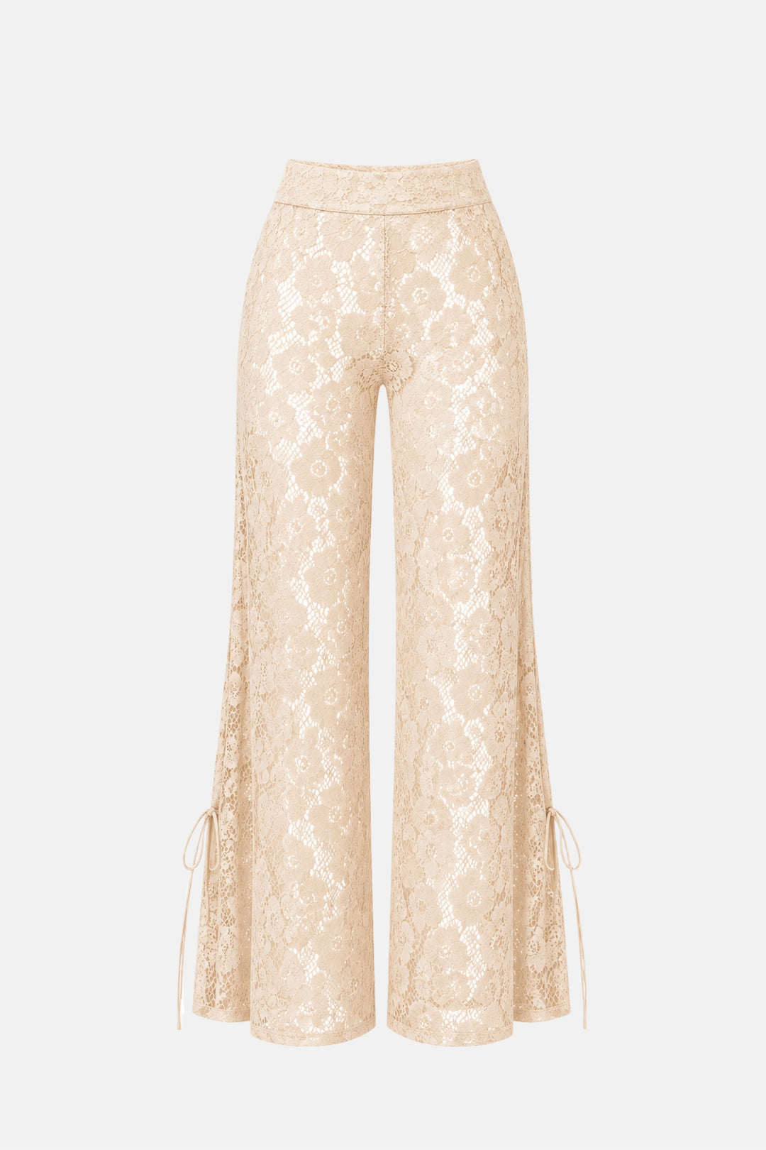 PRÉ-VENDA Calça Longa Renda Guipure Franja