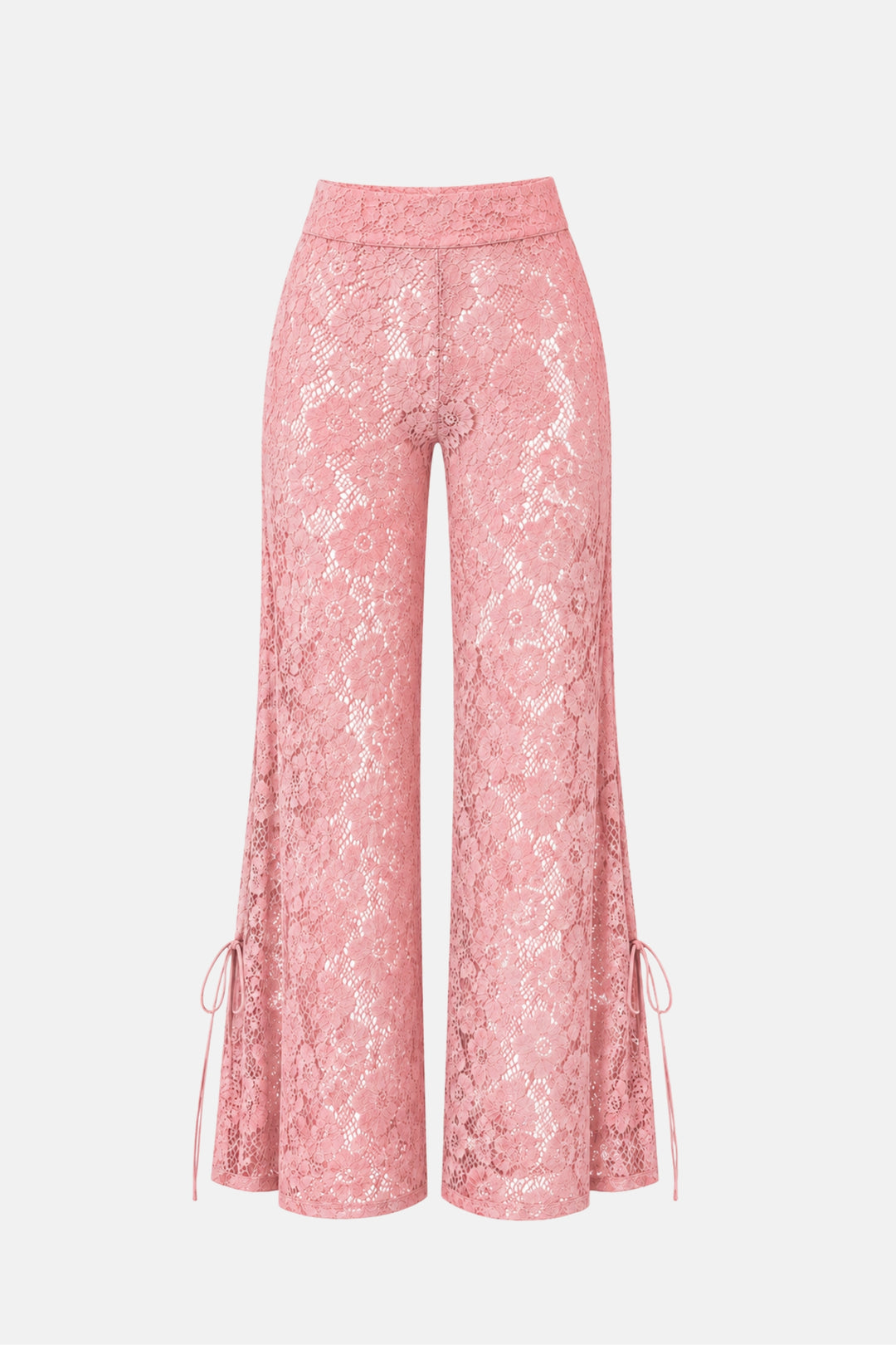 PRÉ-VENDA Calça Longa Renda Guipure Franja