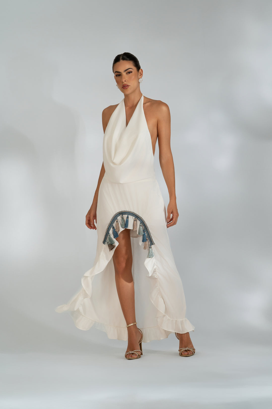 Saia Longa Mullet Tassel Babados