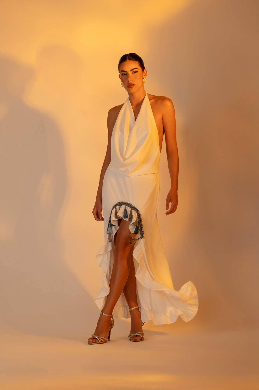 Saia Longa Mullet Tassel Babados