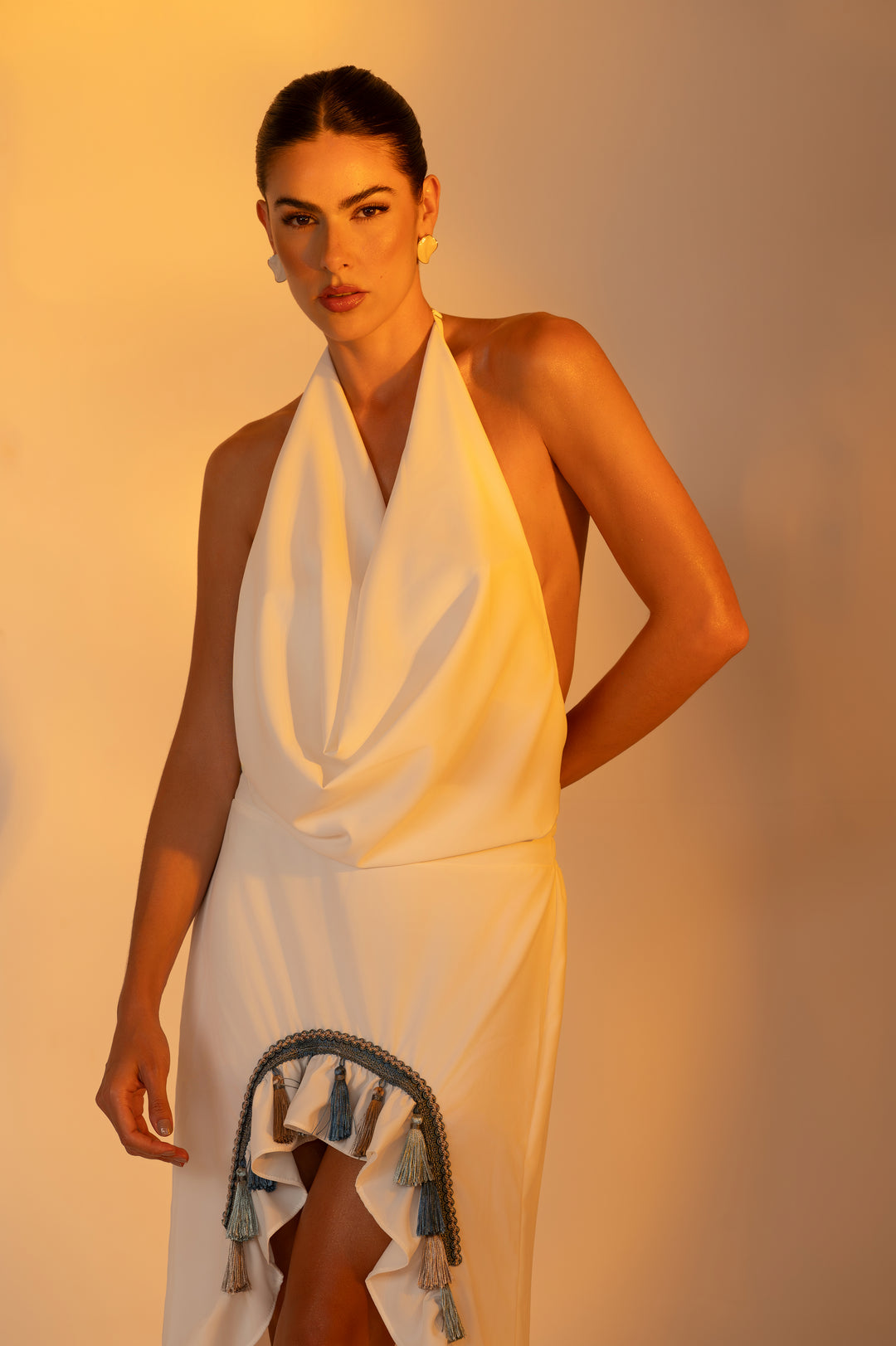 Saia Longa Mullet Tassel Babados