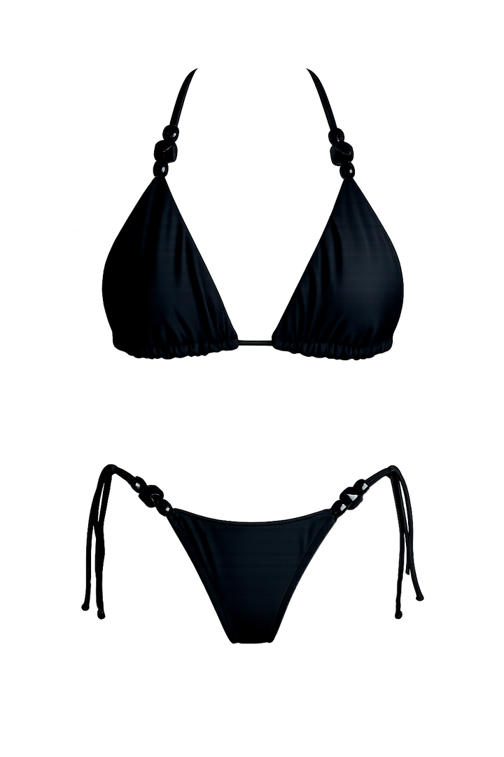 Top Biquíni Cortininha Com Pedras