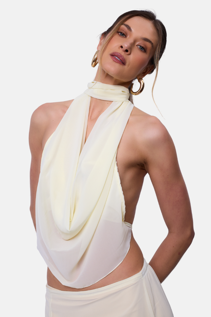 Blusa Frente Única Crepe New York