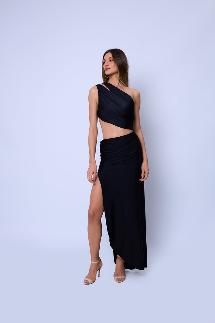 Top Biquíni Assimétrico Drapeado Positano