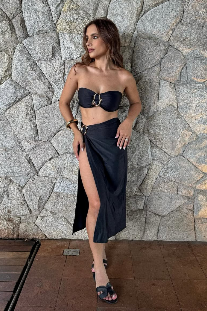 Conjunto Biquíni Zara Preto